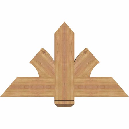 Ekena Millwork Redmond Smooth Timber Gable Bracket, Western Red Cedar, 36"W x 21"H x 3 1/2"D x 5 1/2"F, 14/12 Pitch GBW036X21X0406RED00SWR